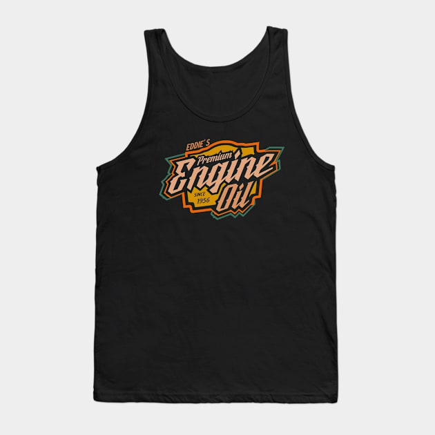 Premium vintage engine oil label brand retro Tank Top by SpaceWiz95